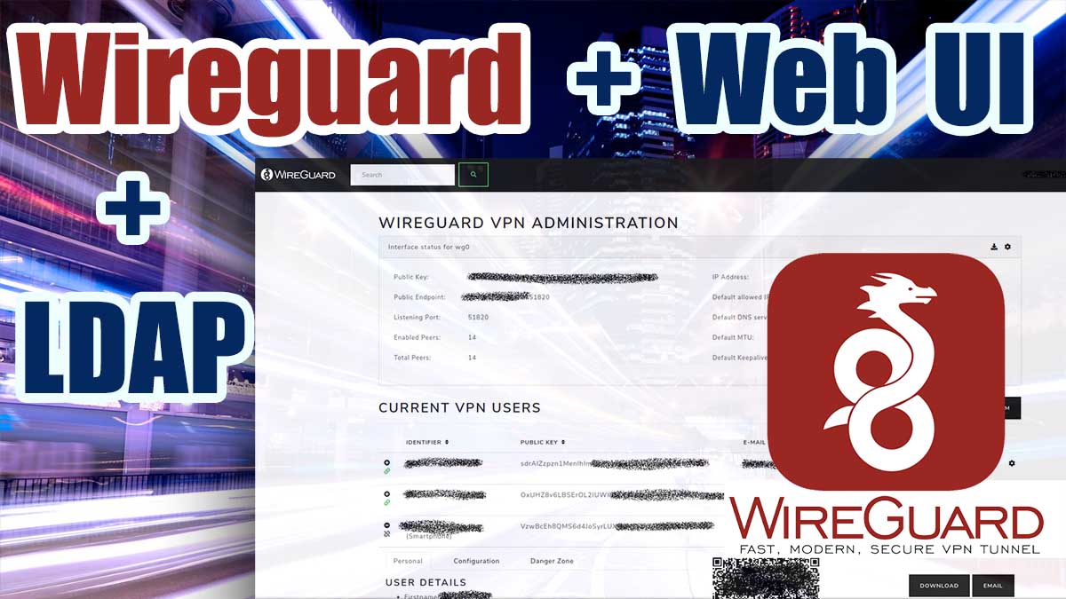 Wireguard portal - веб интерфейс для управления + LDAP